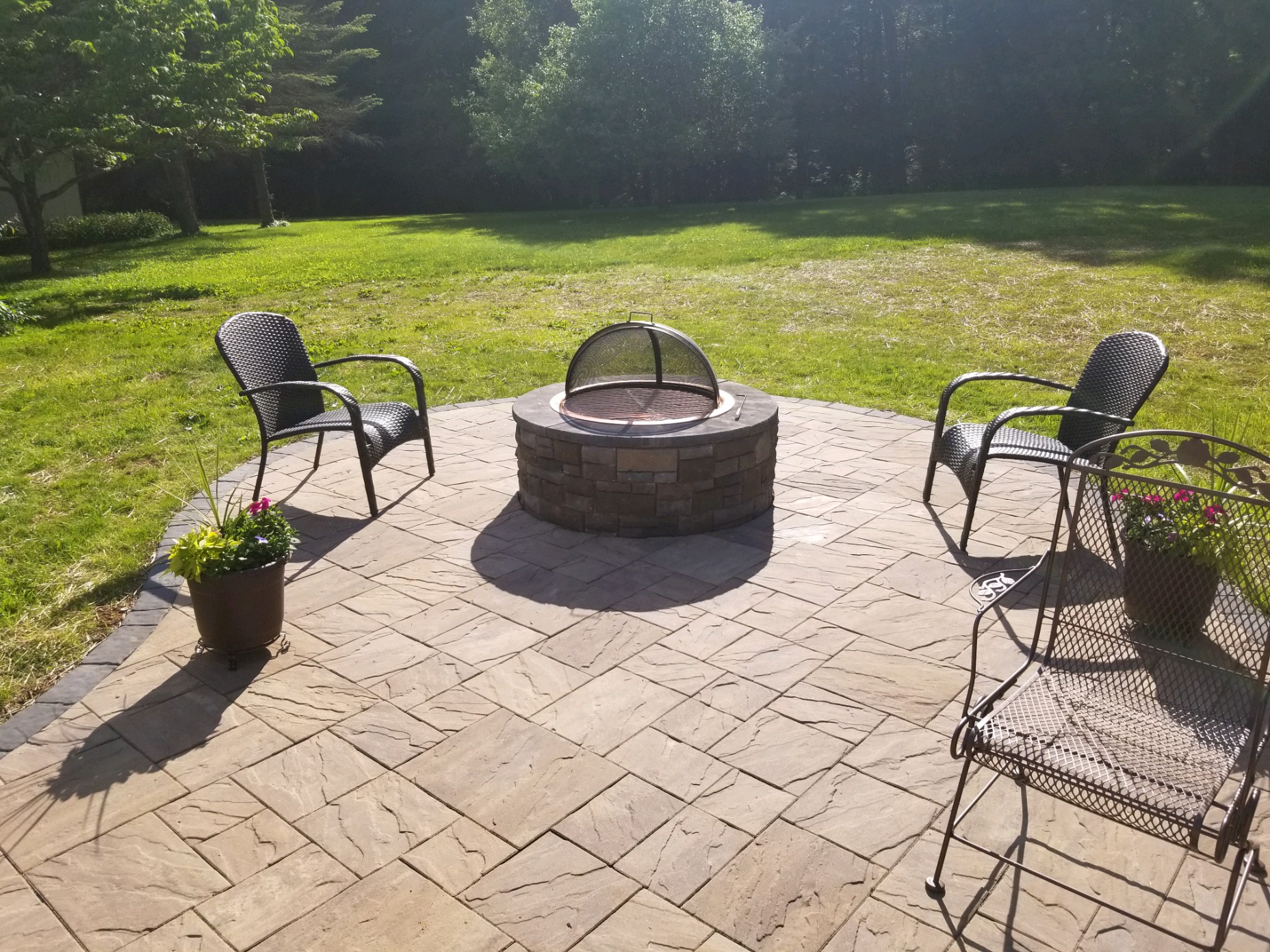 Hardscape Patio with Fire pit